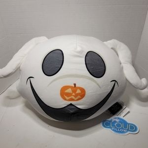 Disney Tim Burton's Nightmare Before Christmas Zero‎ Face Cloud Pillow 13in NWT.